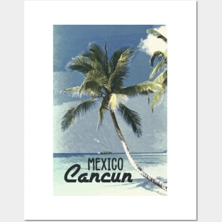 Cancun Mexico ✪ Vintage style poster Posters and Art